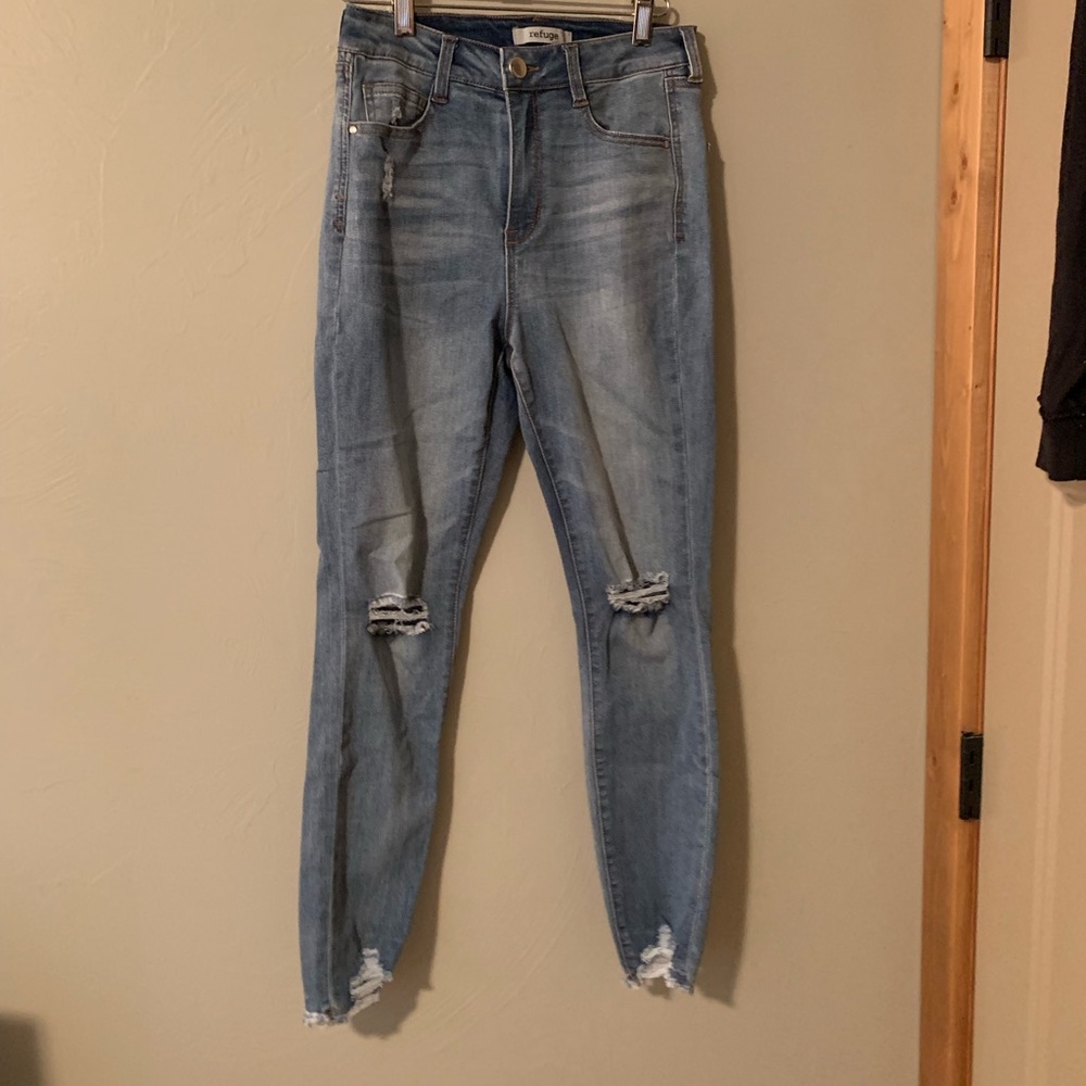 high waisted skinny jeans tapered